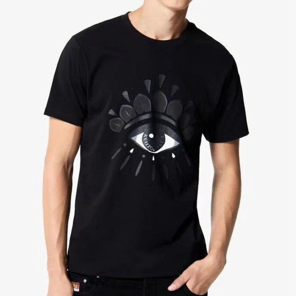 Kenzo Black Eye Black Line Logo T-Shirt